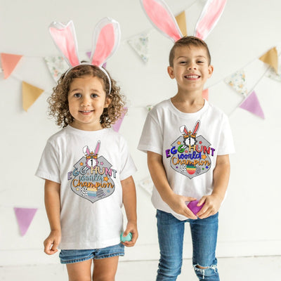 Egg Hunt Champion White T-shirt