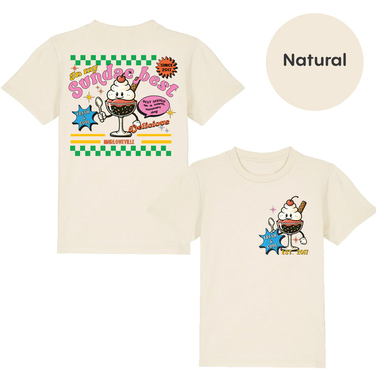 Sundae Best - organic/Stripe t-shirt (adults and kids)