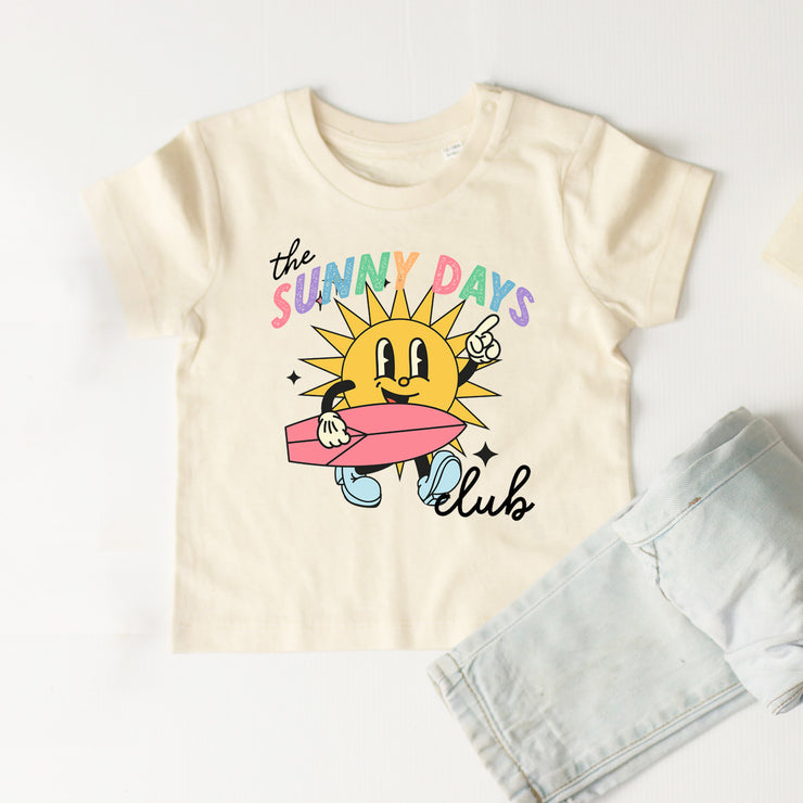 Sunny Days Club kids organic t-shirt