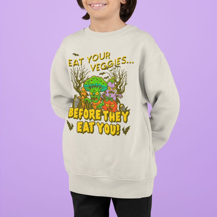 Eat your veggies adult and kids sweater