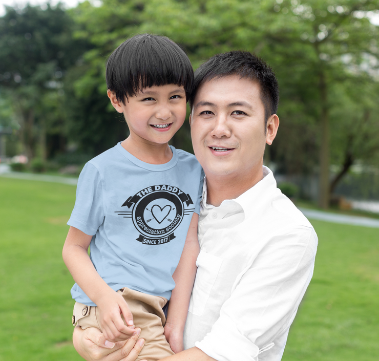 Daddy appreciation society kids t-shirt
