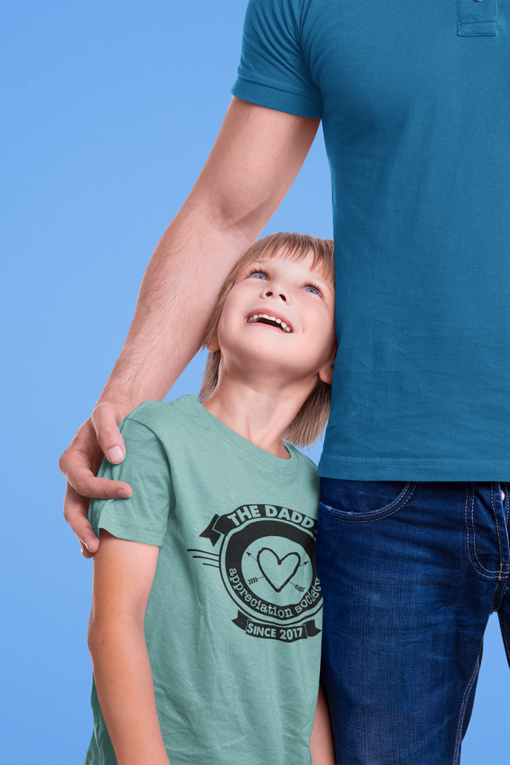 Daddy appreciation society kids t-shirt