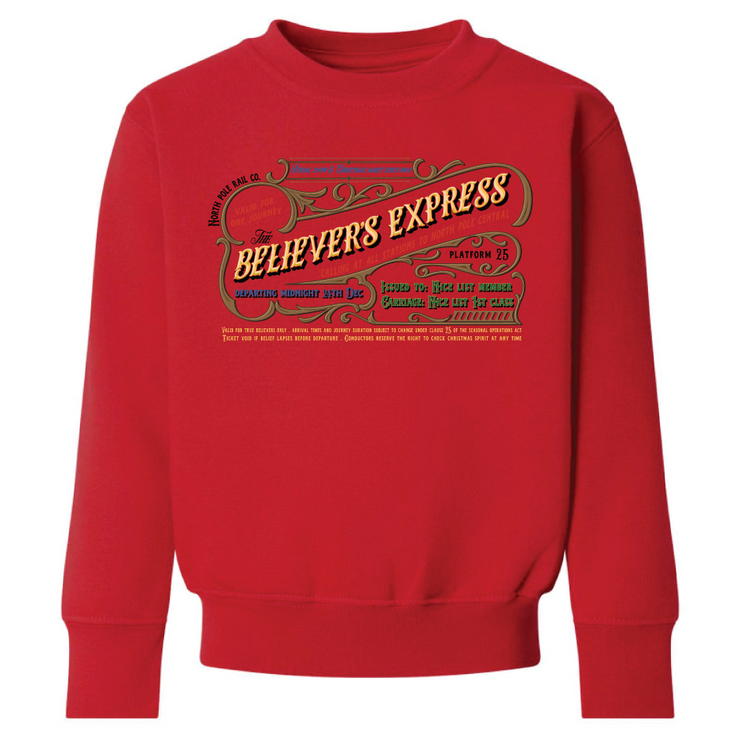 The Believer's Express Sweatshirt (kids & adults)