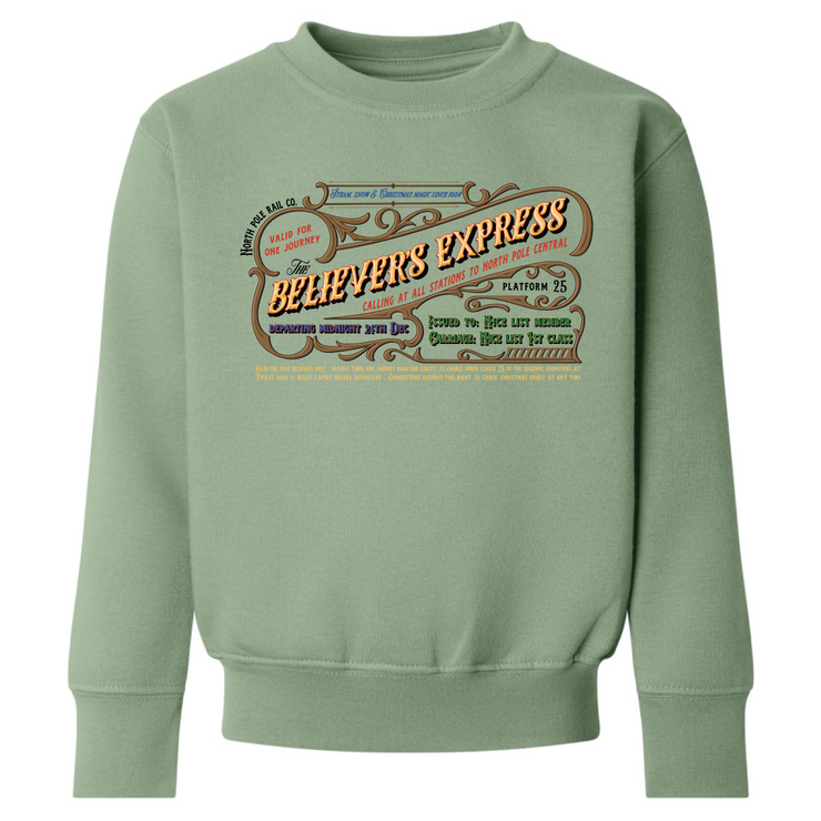 The Believer's Express Sweatshirt (kids & adults)