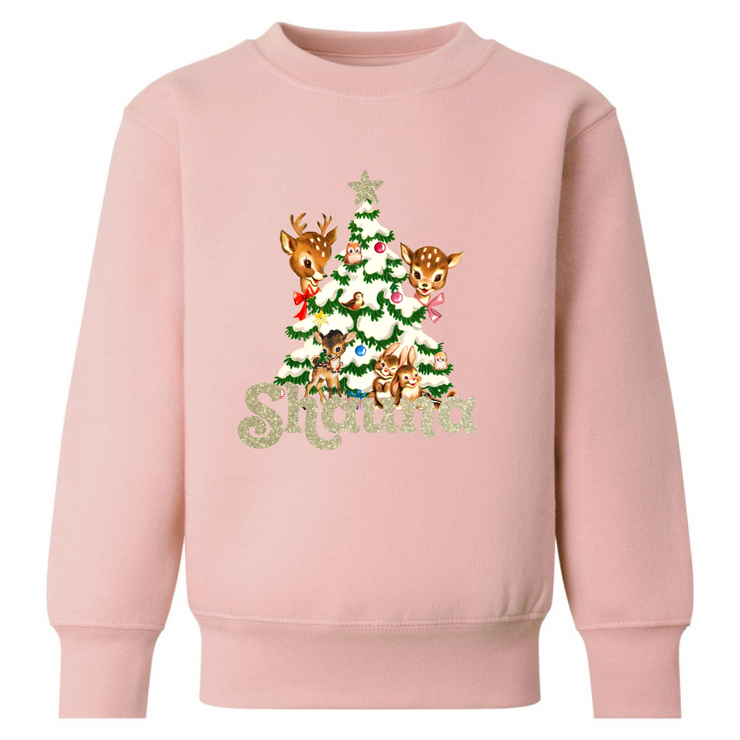 Vintage tree personalised Sweatshirt (kids & adults)