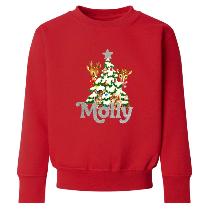 Vintage tree personalised Sweatshirt (kids & adults)