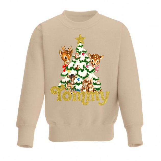 Vintage tree personalised Sweatshirt (kids & adults)
