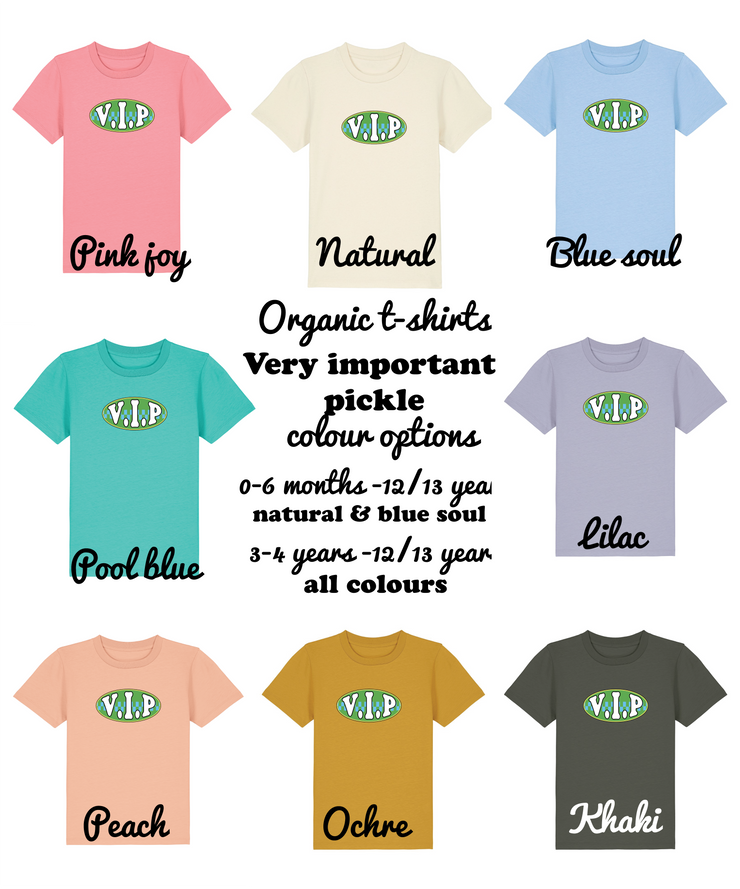 Very Important Pickle organic kids tee