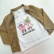 Tenner kids white t-shirt (Any design, printed on front only)
