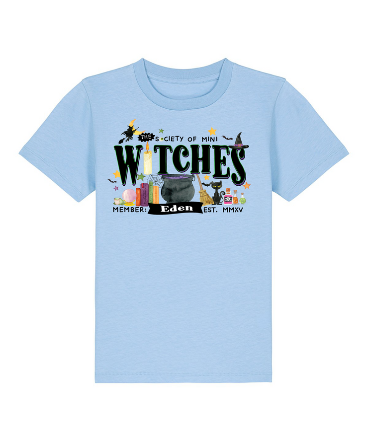 Witches society personalised Halloween Kids T-Shirt