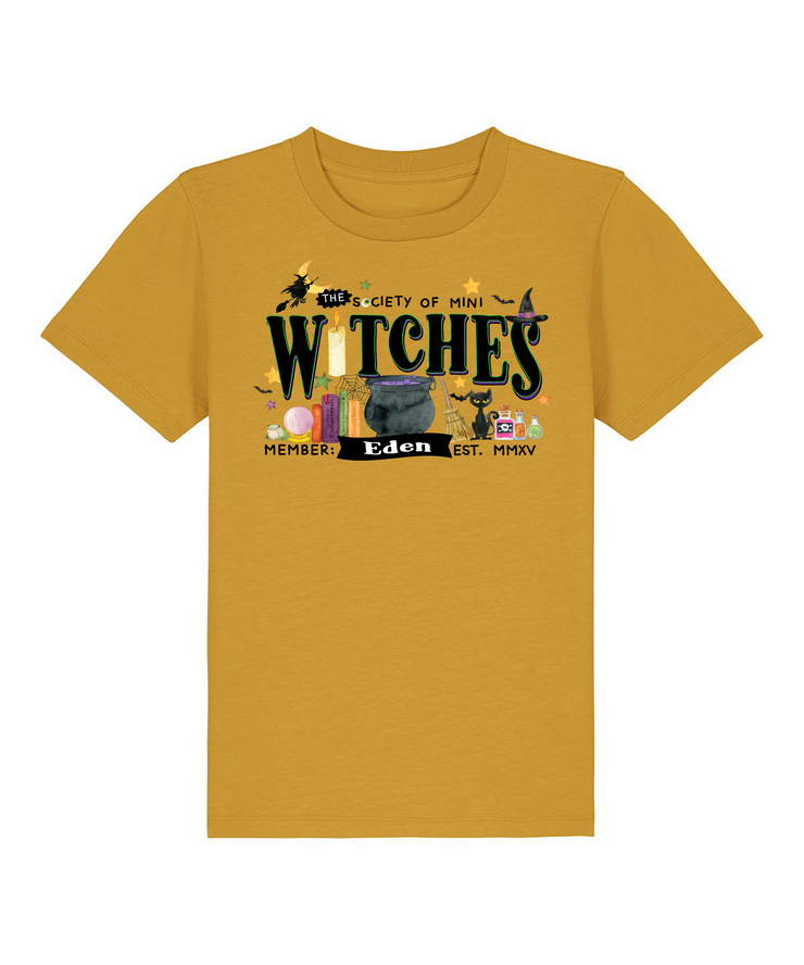 Witches society personalised Halloween Kids T-Shirt