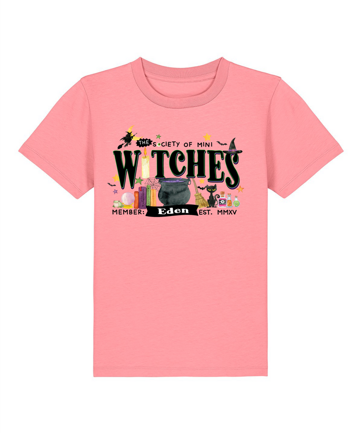 Witches society personalised Halloween Kids T-Shirt