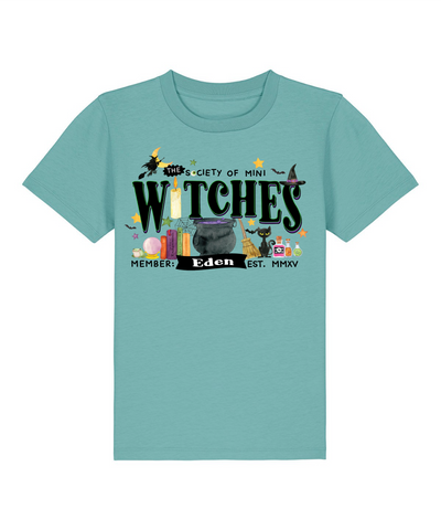 Witches society personalised Halloween Kids T-Shirt