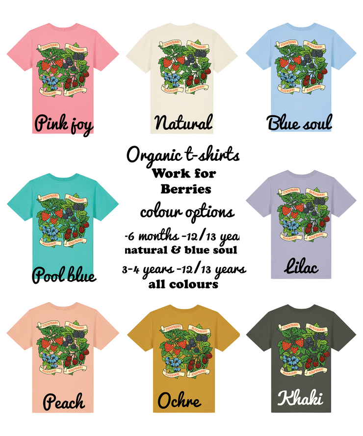 Will work for Berries organic kids tee