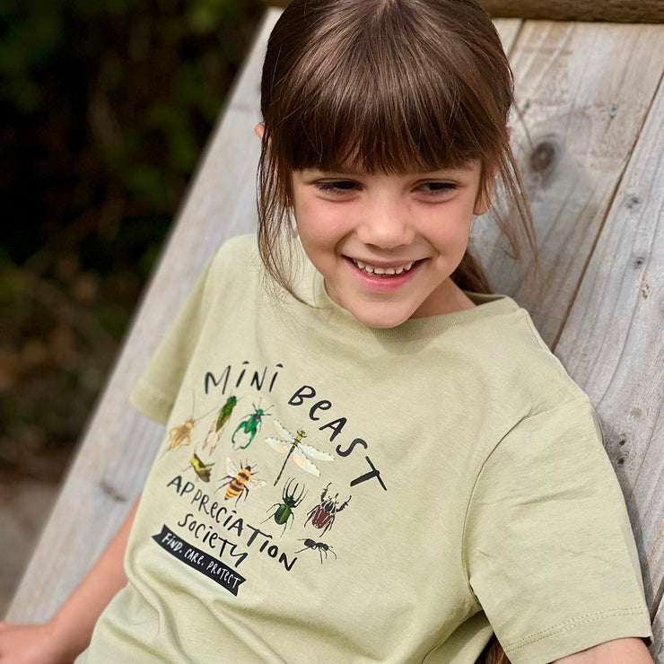 Mini Beast slogan kids organic t-shirt