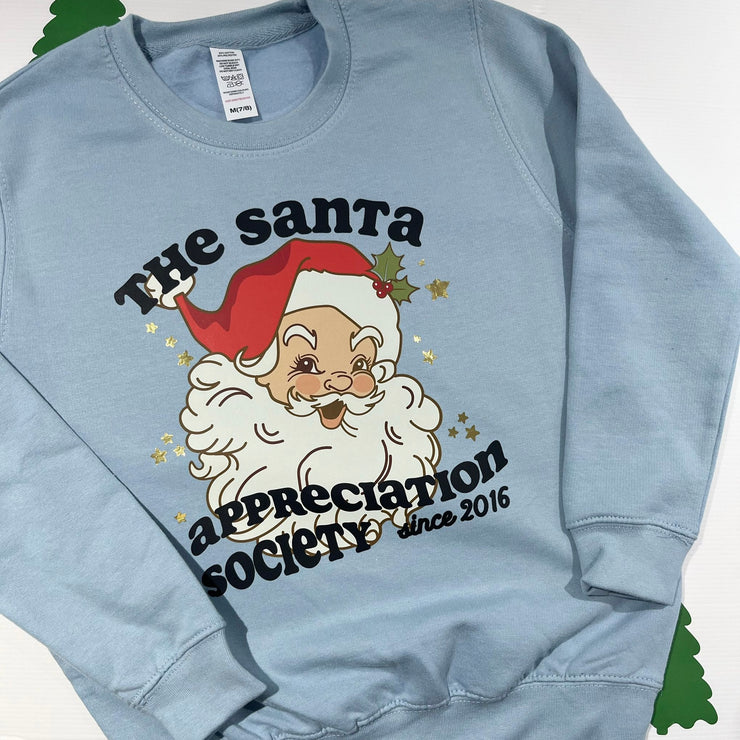 Santa Appreciation (Personalised year) Christmas Kids Sweater/Sweatshirt