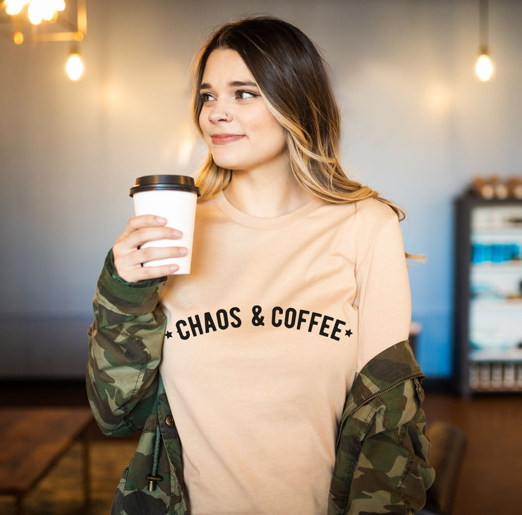Chaos and Coffee Ladies Tee / Raglan