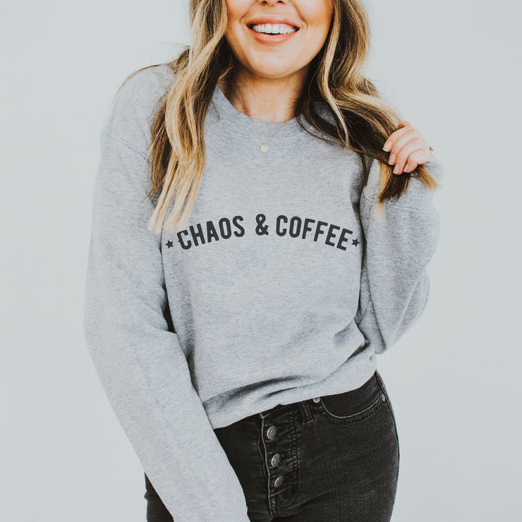 Chaos and Coffee Adults Slogan Sweater/Sweatshirt