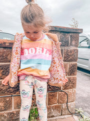 Pastel Arch Name Rainbow Kids Jumper