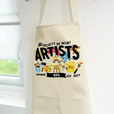 Mini Dreams Artist Personalised Kids Canvas Apron