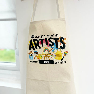 Mini Dreams Artist Personalised Kids Canvas Apron