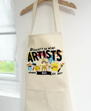 Mini Dreams Artist Personalised Kids Canvas Apron