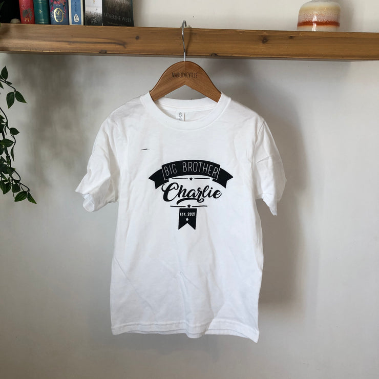 Personalised kids Name & Birthday/ Big/Little Sister/Brother Misfits