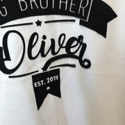 Personalised kids Name & Birthday/ Big/Little Sister/Brother Misfits