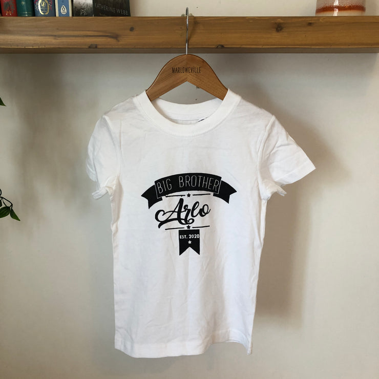 Personalised kids Name & Birthday/ Big/Little Sister/Brother Misfits