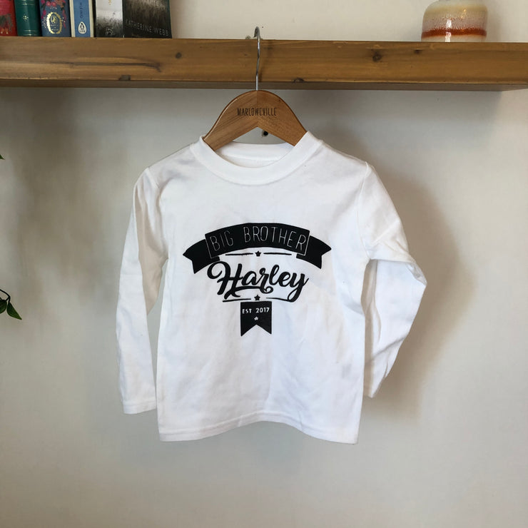 Personalised kids Name & Birthday/ Big/Little Sister/Brother Misfits