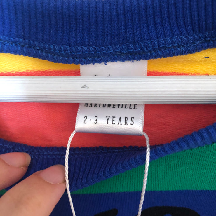 Personalised name kids Rainbow Jumper & Sets Misfits