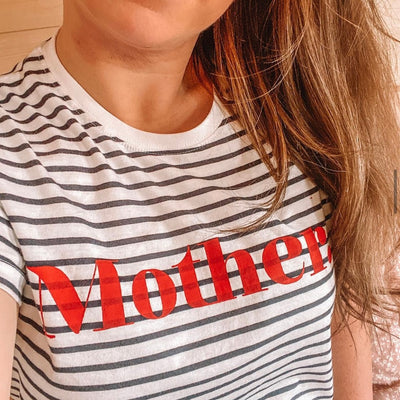 Striped Mother Adult Nautical T-Shirt