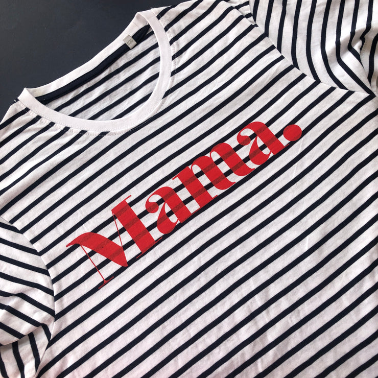 Striped Mother Adult Nautical T-Shirt