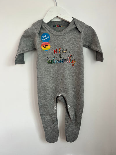 Pre-made- new and noteworthy sleep suit 0-3 months
