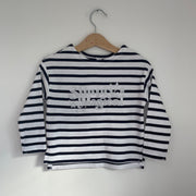 Pre-made - christmas simply magical stripe breton (misfit) - 2-3 years