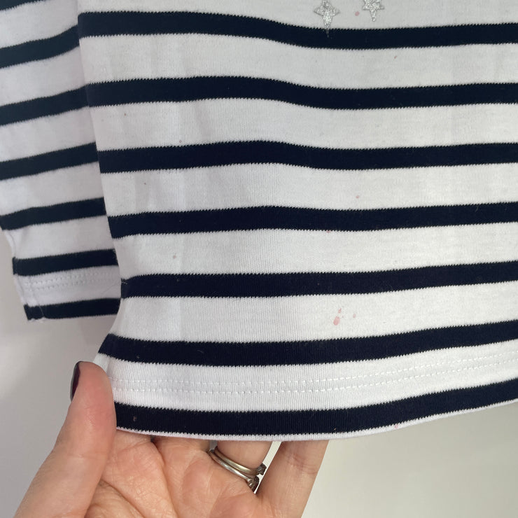 Pre-made - christmas simply magical stripe breton (misfit) - 2-3 years