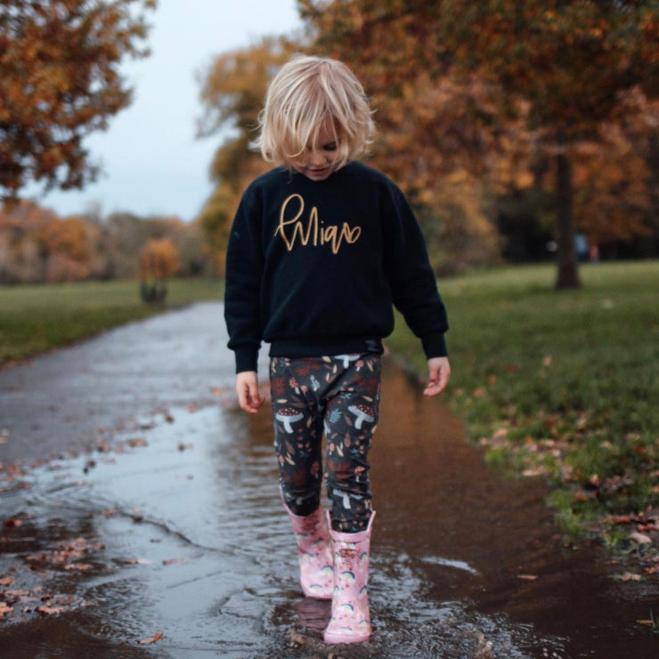 Heart Script Kids Sweater