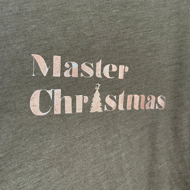 Pre-made - master christmas khaki tee - 2-3 years