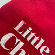 Pre-made- little miss christmas red tee - adults S