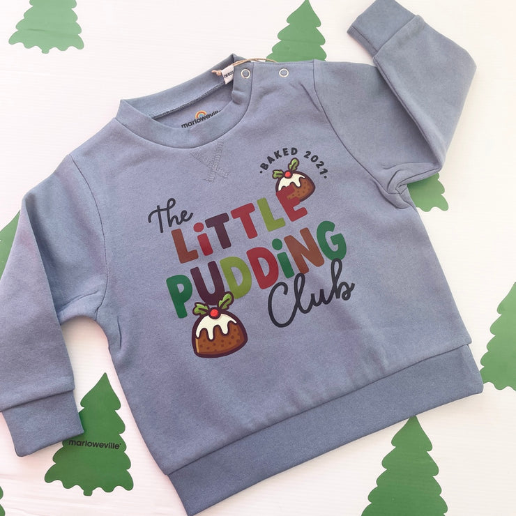 Little pudding Club (personalised year) baby sweater/sweatshirt