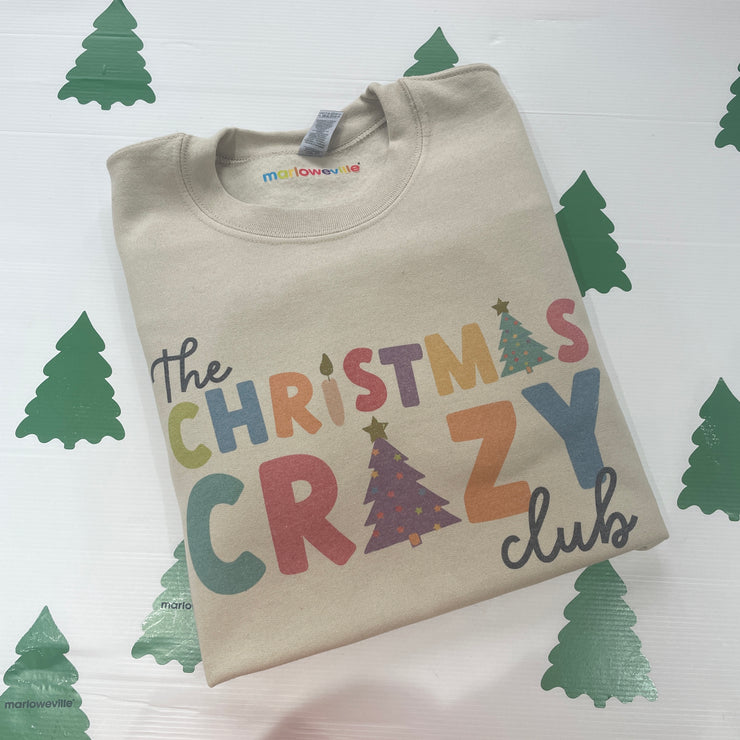 Pre-made - Christmas crazy club sweater- Adult M