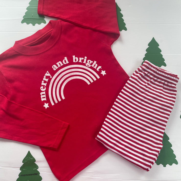 Pre-made- merry & bright pyjamas set