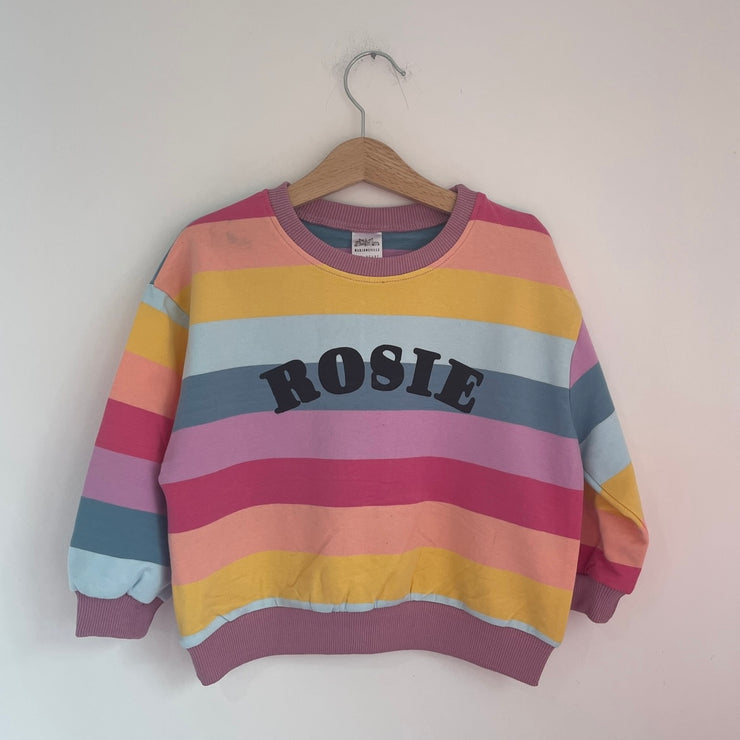 Personalised name kids Rainbow Jumper & Sets Misfits