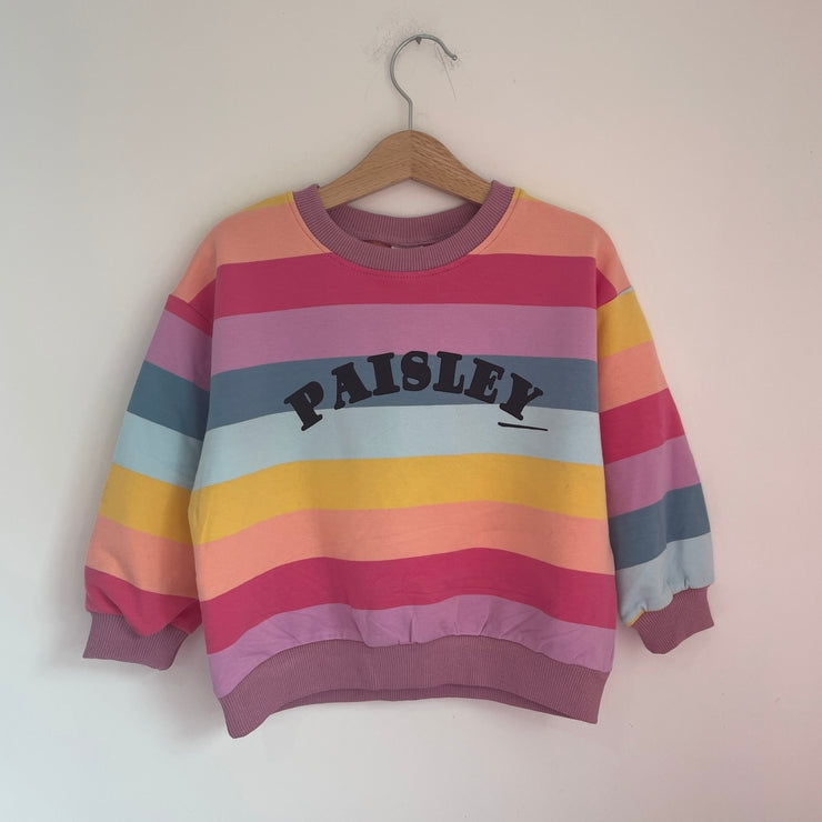 Personalised name kids Rainbow Jumper & Sets Misfits