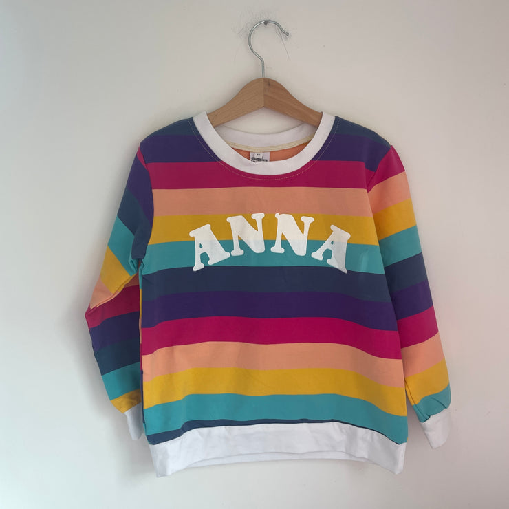 Personalised name kids Rainbow Jumper & Sets Misfits