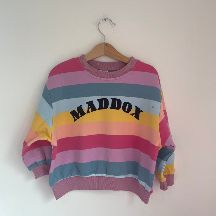 Personalised name kids Rainbow Jumper & Sets Misfits