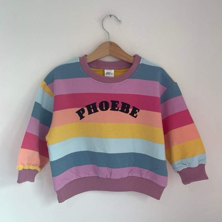 Personalised name kids Rainbow Jumper & Sets Misfits