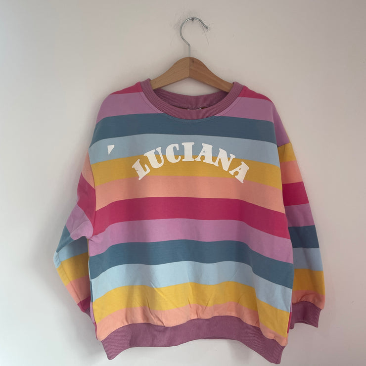 Personalised name kids Rainbow Jumper & Sets Misfits