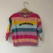 Personalised name kids Rainbow Jumper & Sets Misfits