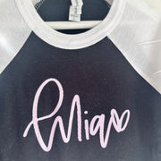 Personalised kids misfits Name T-shirts & raglans